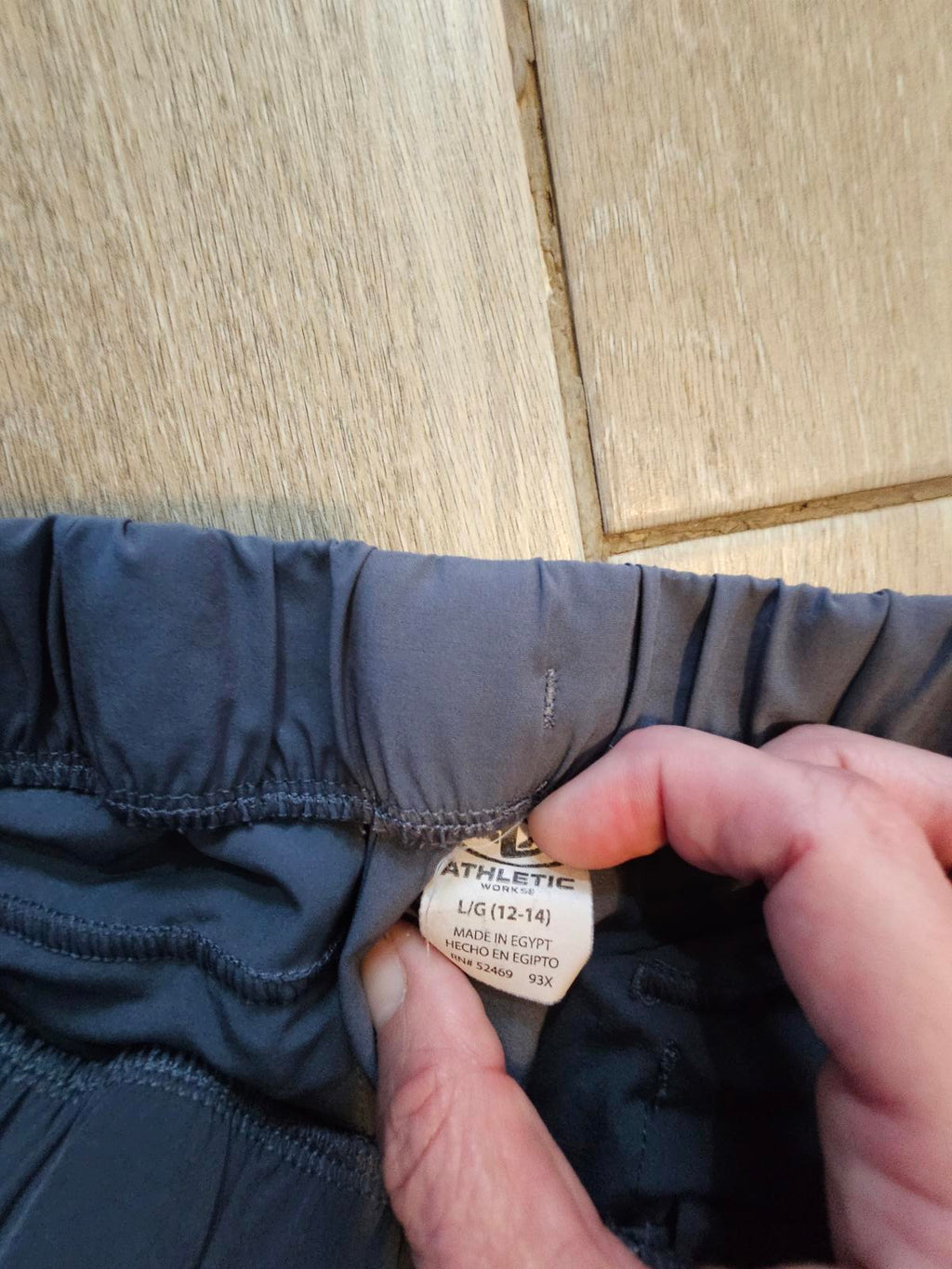 Athletic Works Navy Pants Elastic Waist Size L 12