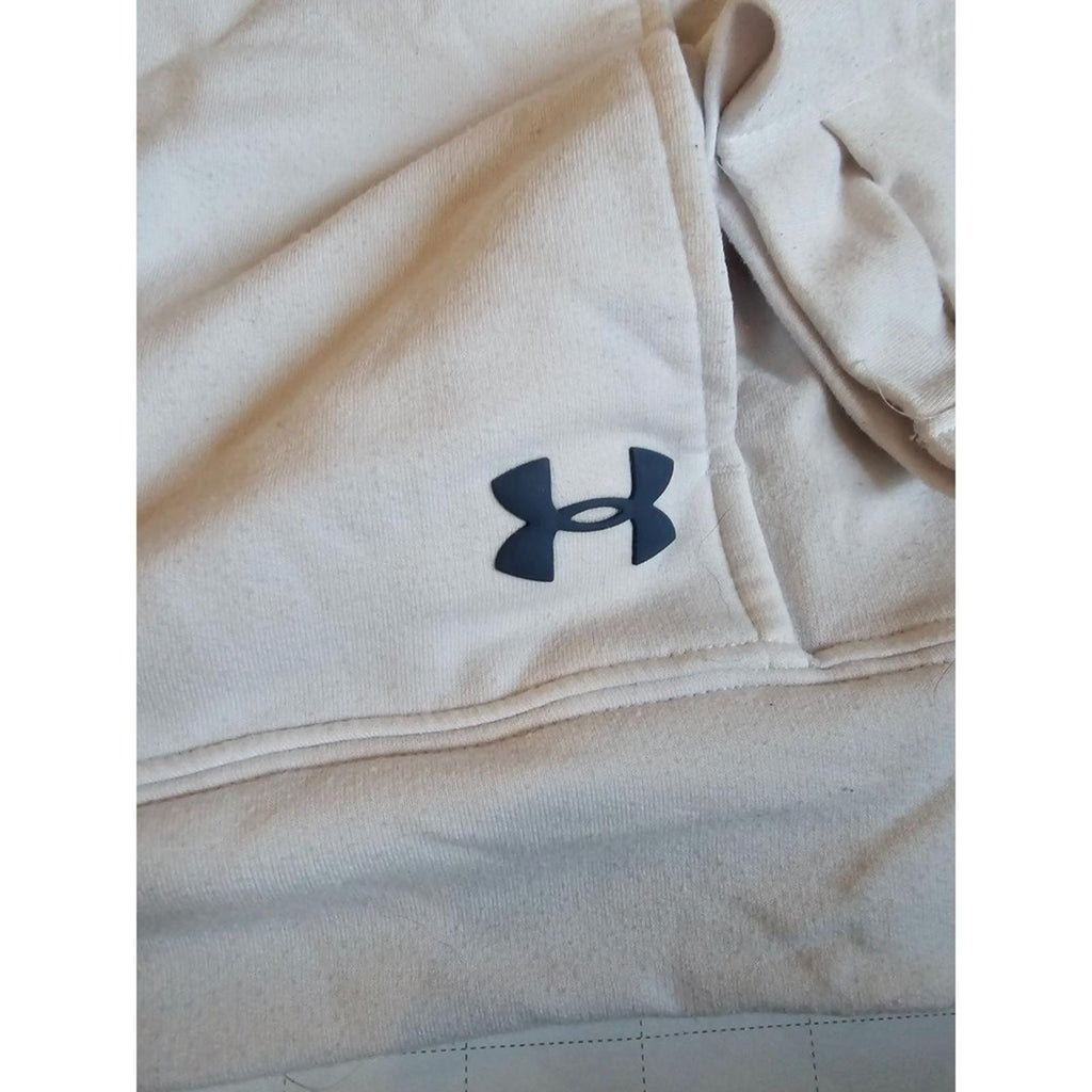 Under Armour Mens Loose Hoodie Half Zip White