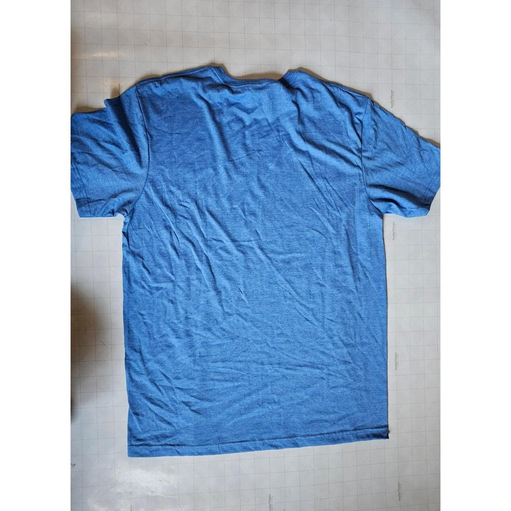NEW Gildan Softstyle Mens Blue Heather T Shirt Size M Cotton Blend