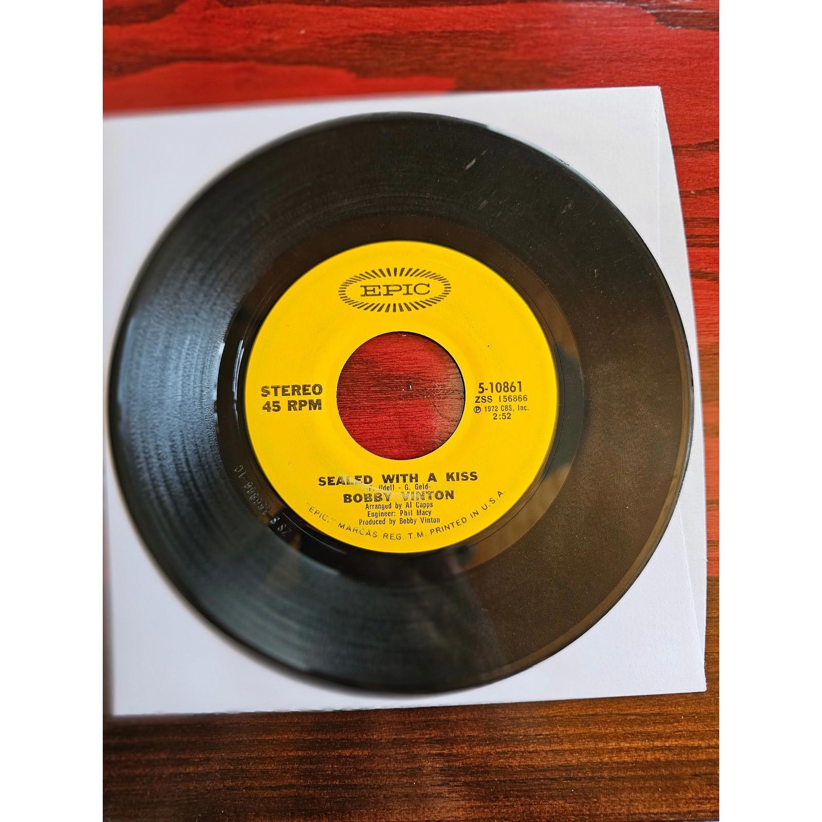 Bobby Vinton 45 RPM Record Epic 5-10861 All My Life Sealed With A Kiss