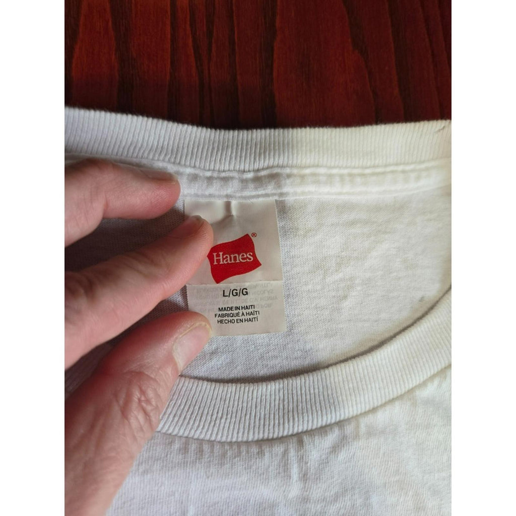 Hanes I Survived The Snap Custom Shirt L White Avengers Tee Used