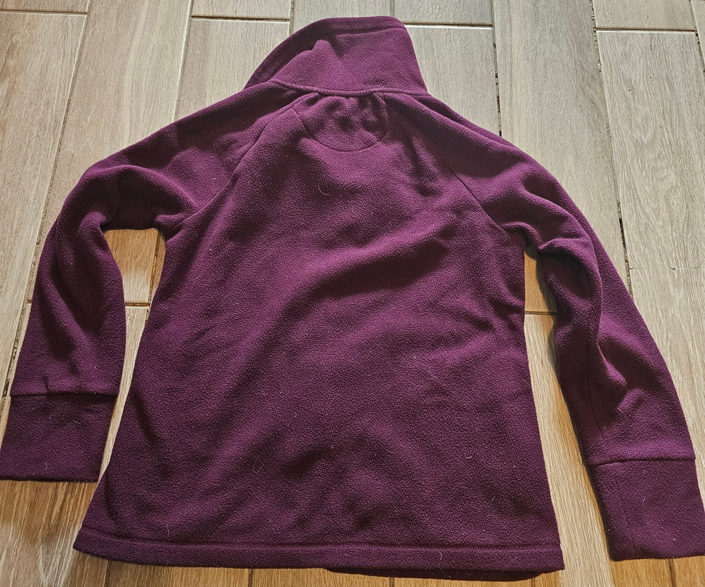 NWT Calvin Klein Performance Jacket Womens Small Purple Full Zip Fleece Pockets