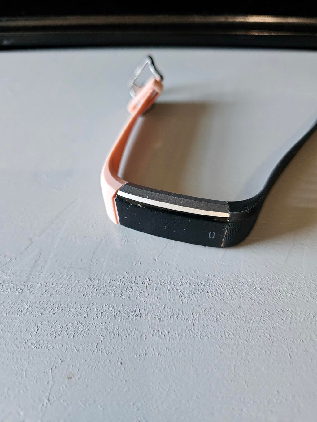 Fitbit Alta HR Fitness Tracker Black/Pink Band No Charger Untested