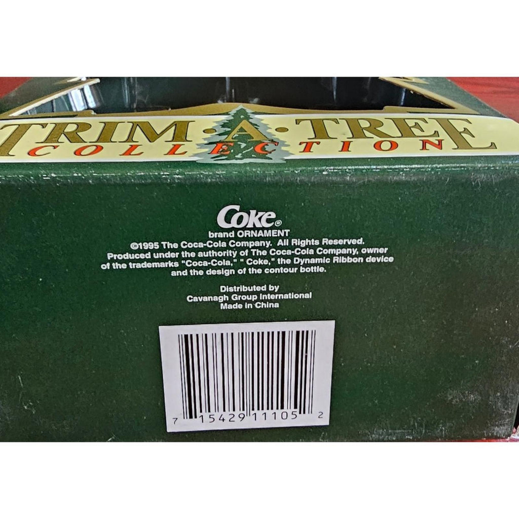 1995 Coca Cola Trim A Tree Ornament Travel Refreshed 1943 Santa Claus