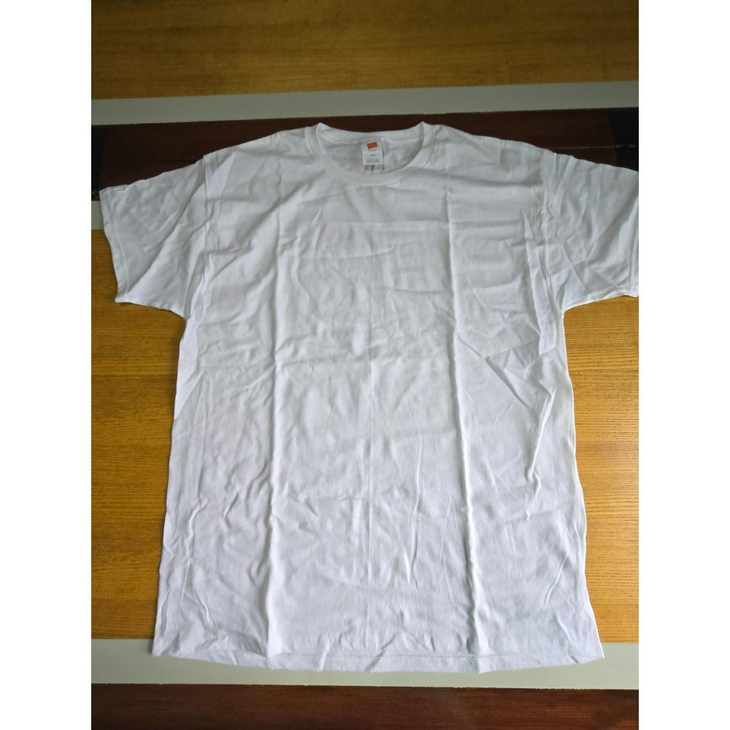 Hanes White TShirt Small S/P/CH Unisex Cotton Crew Neck Tee New