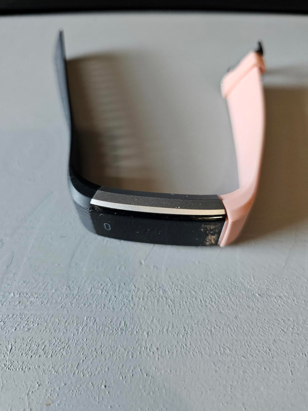 Fitbit Alta HR Fitness Tracker Black/Pink Band No Charger Untested