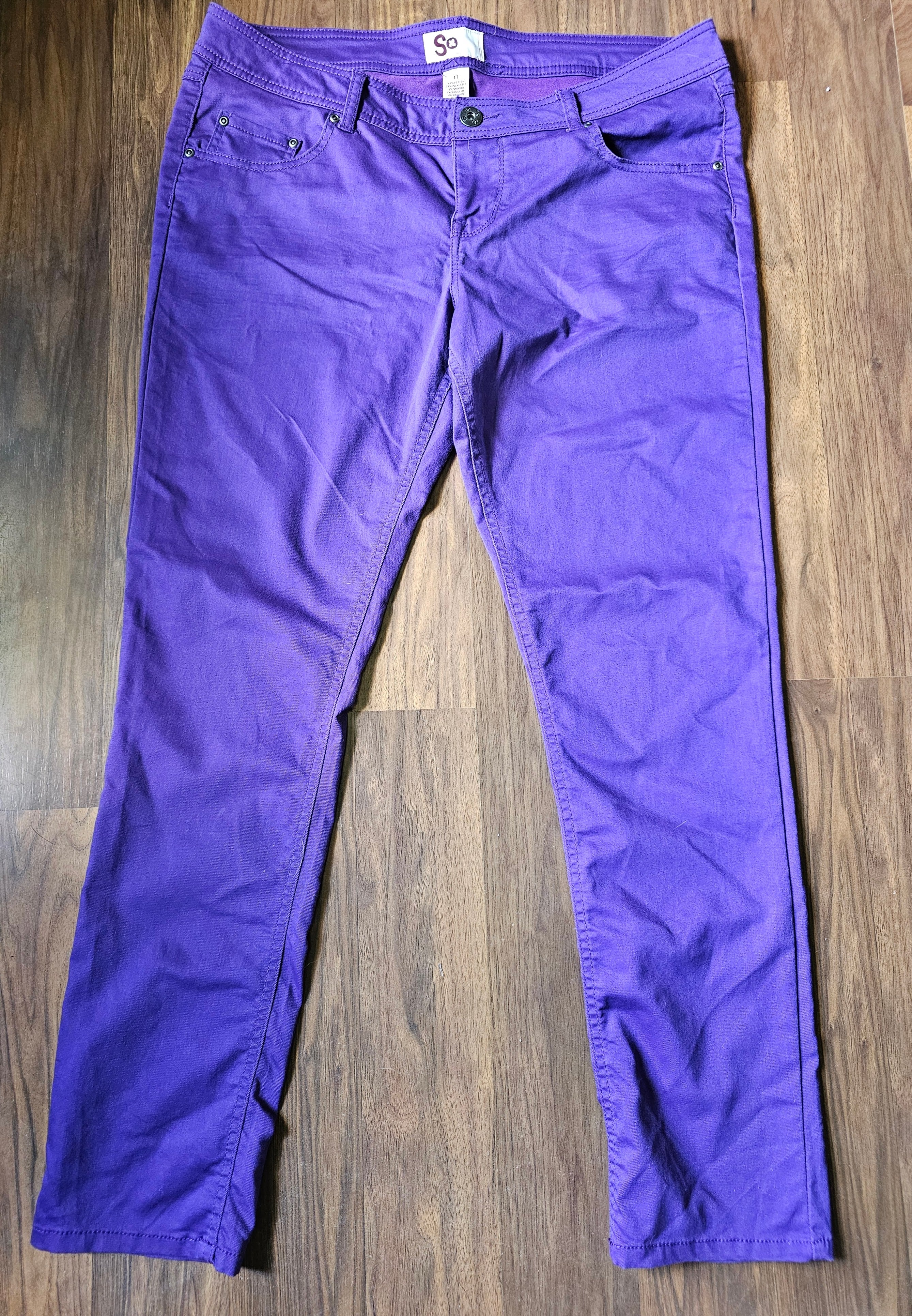 SO Skinny Jeans – Purple – Size 17