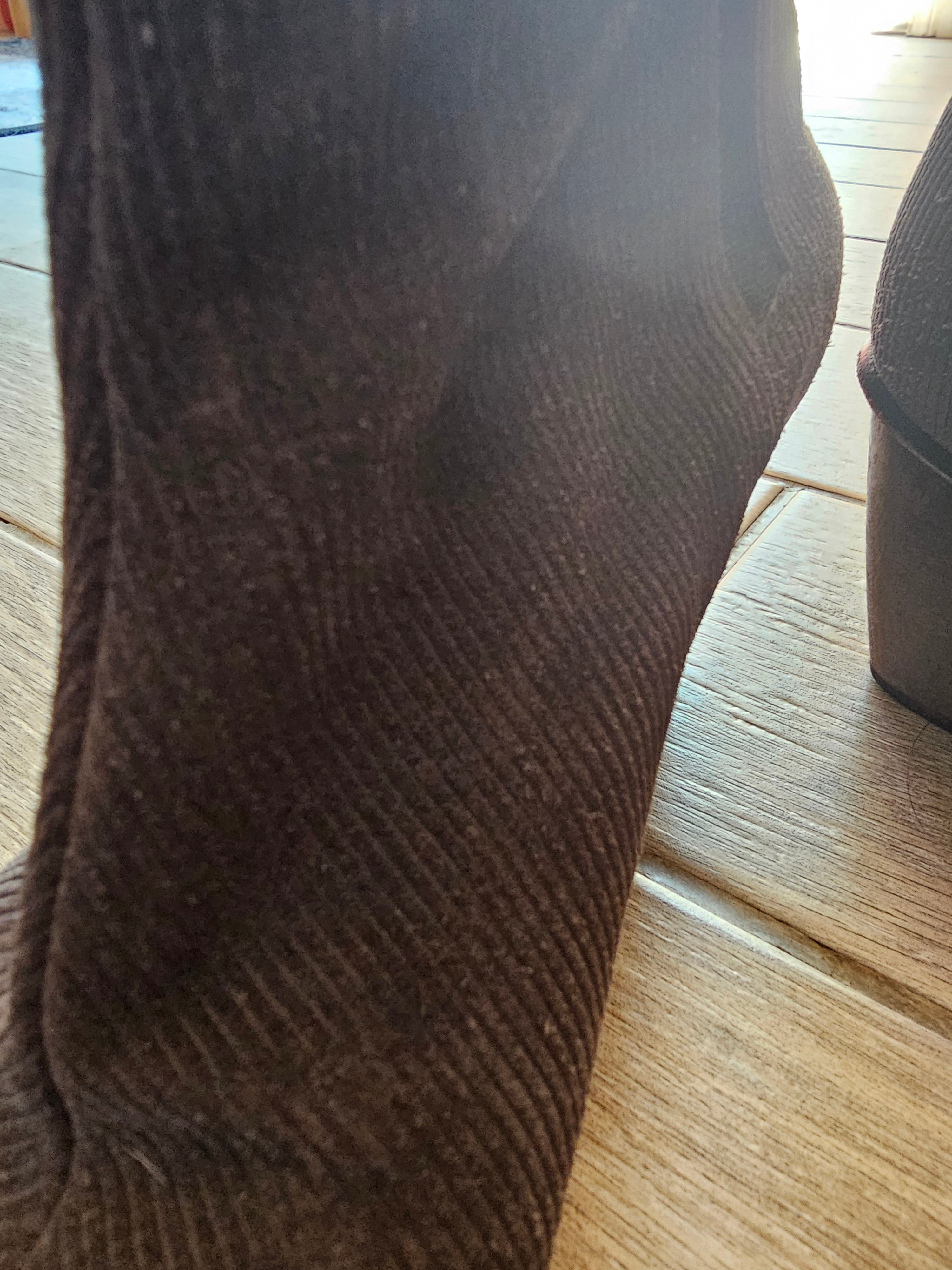Coclico Spain Ankle Boots – Women’s EU 38 / US 7.5–8 – Brown Corduroy-Style Fabric with Leather Block Heel