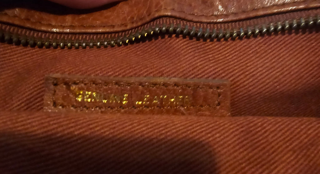 Anne Klein II Vintage Crossbody Bag – Genuine Leather – Brown – Small Purse