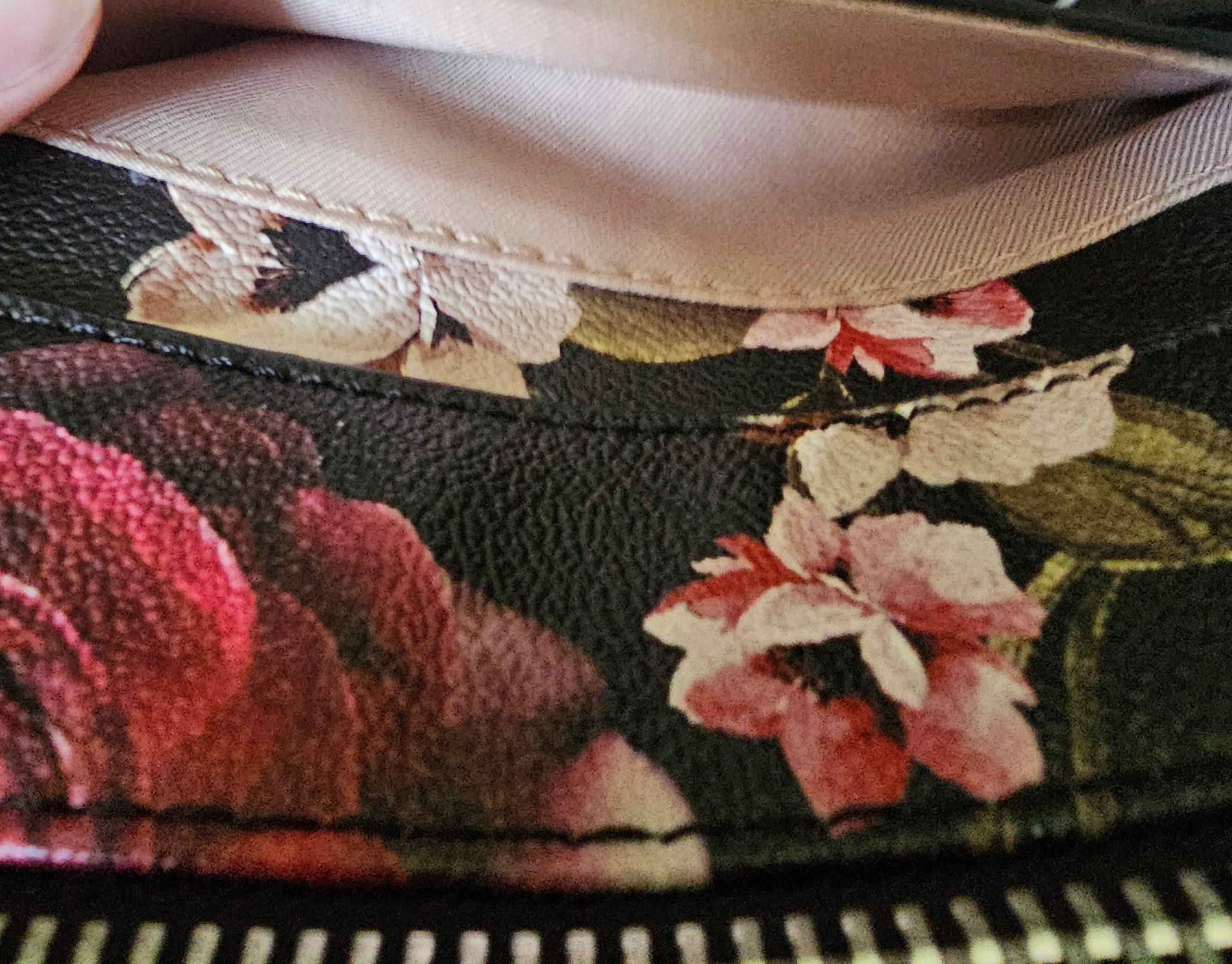 Dana Buchman Floral Crossbody Purse Handbag – Black with Multicolor Flowers