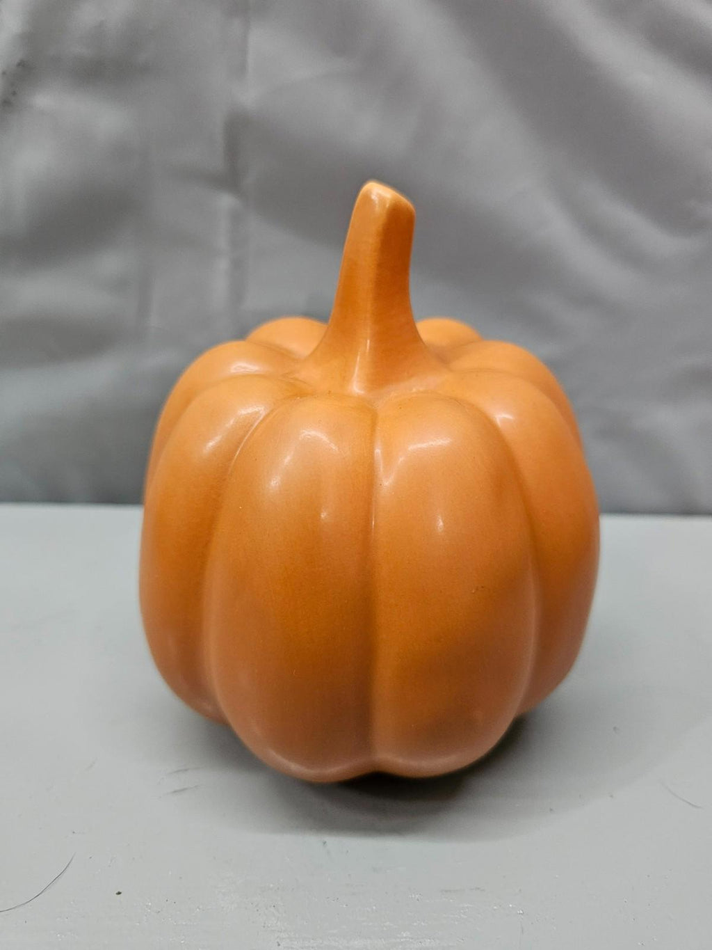 Ceramic Pumpkin Decor Orange Matte Fall Harvest Table Accent