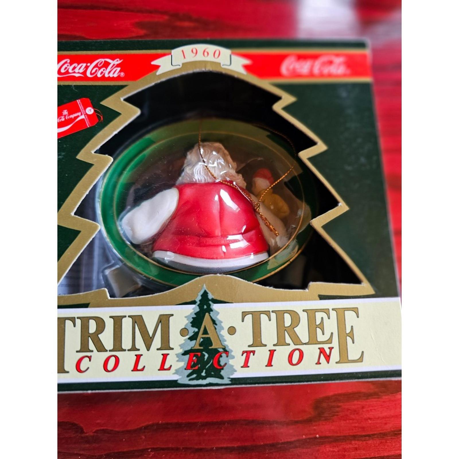 Coca Cola Trim A Tree Ornament 1990 1960 Santa Claus UPC 715429111090