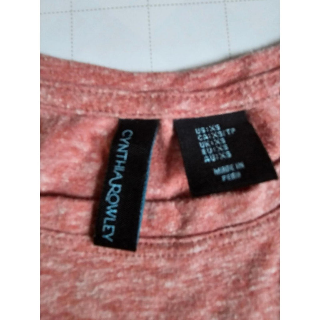 Cynthia Rowley Women's Heather Rose Pink Long Sleeve Top XS