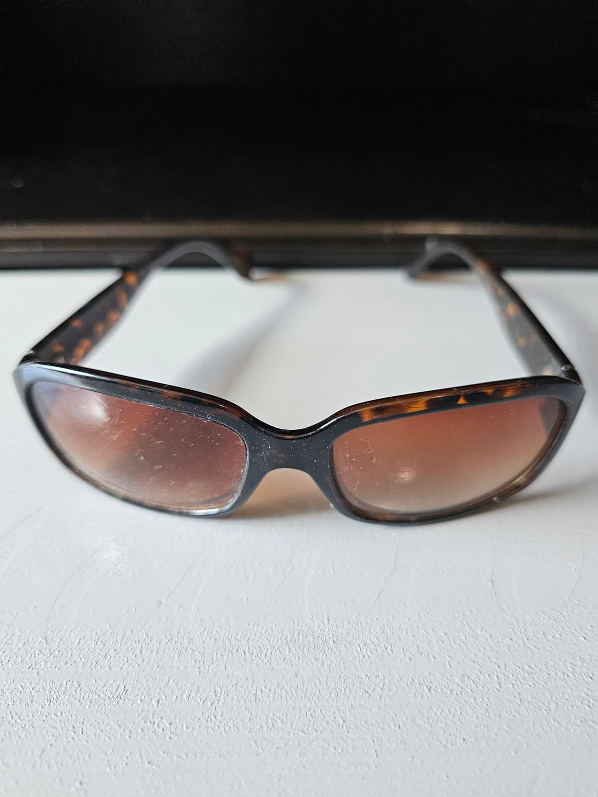 Dominique Olivette Tortoise Shell Sunglasses Brown Gradient Lenses Preowned