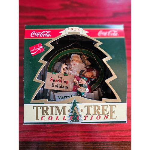 1995 Coca-Cola Trim-A-Tree Ornament – Sparkling Holidays Santa 1956 Illustration