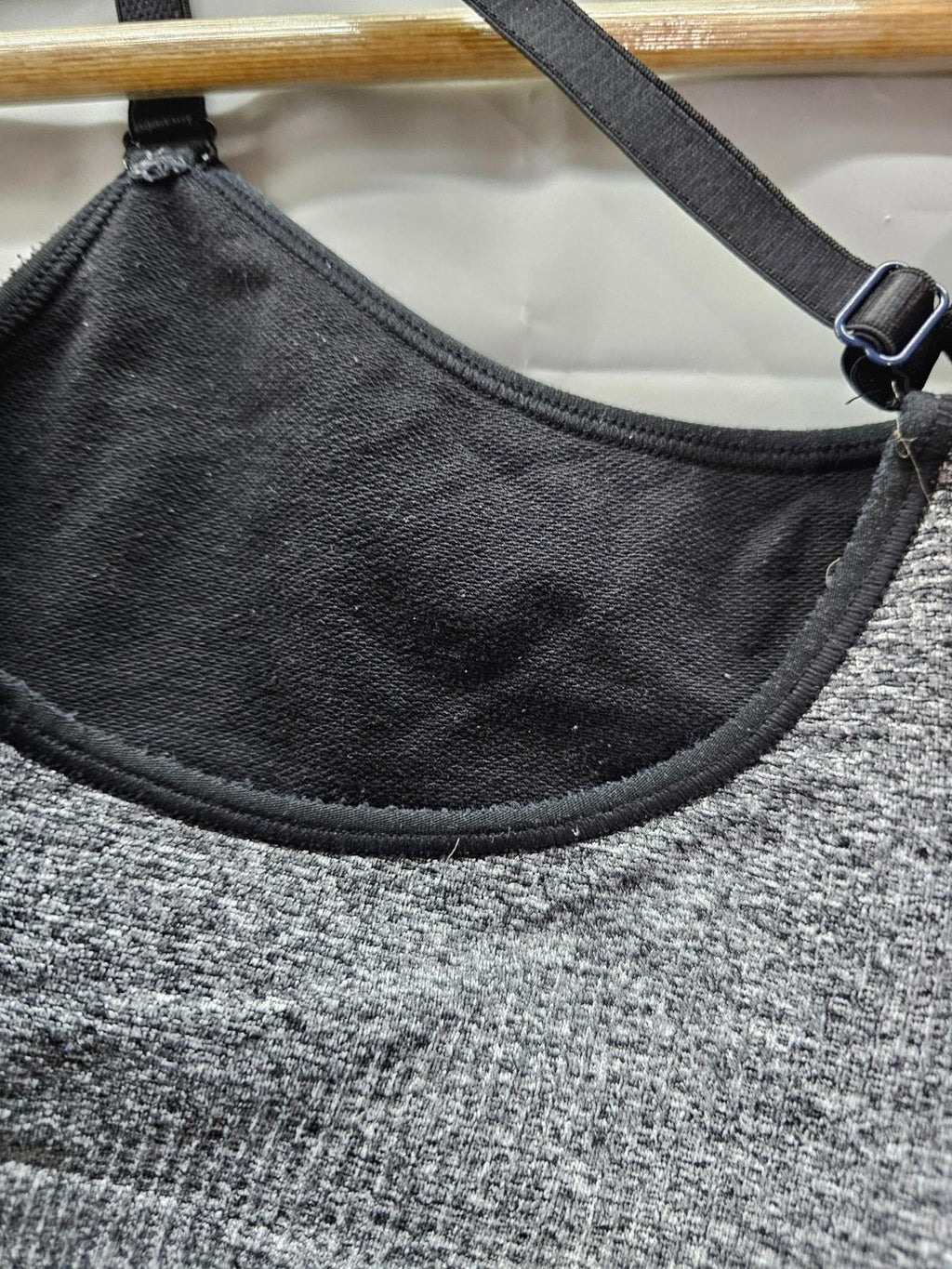 C9 Champion Women’s Gray Seamless Sports Bra Racerback, Size Medium