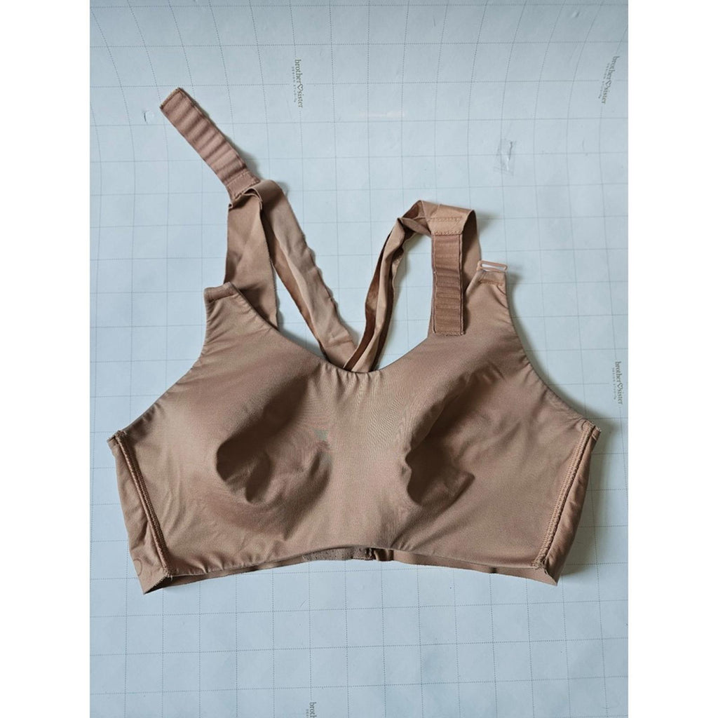 Cacique Nude Wireless Bra 42DD Comfort Stretch No Wire Support