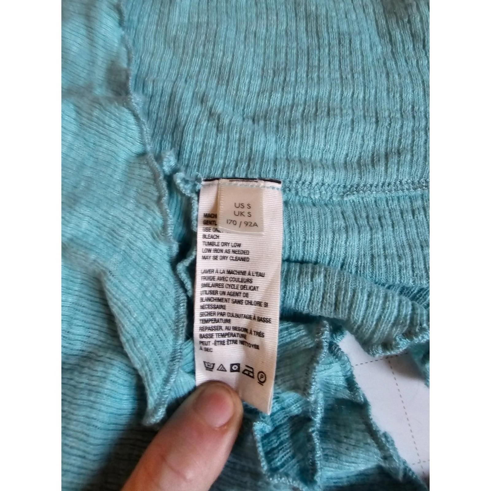 We The Free Free People Turquoise Tank Top Small Button Front