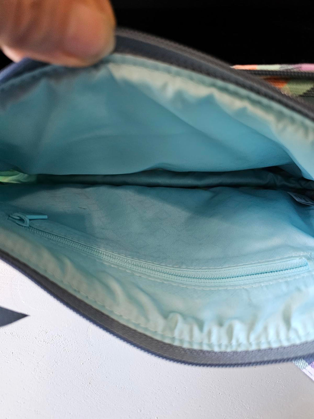 Vera Bradley Small Crossbody Purse Pastel Plaid Quilted Cotton Adjustable Strap