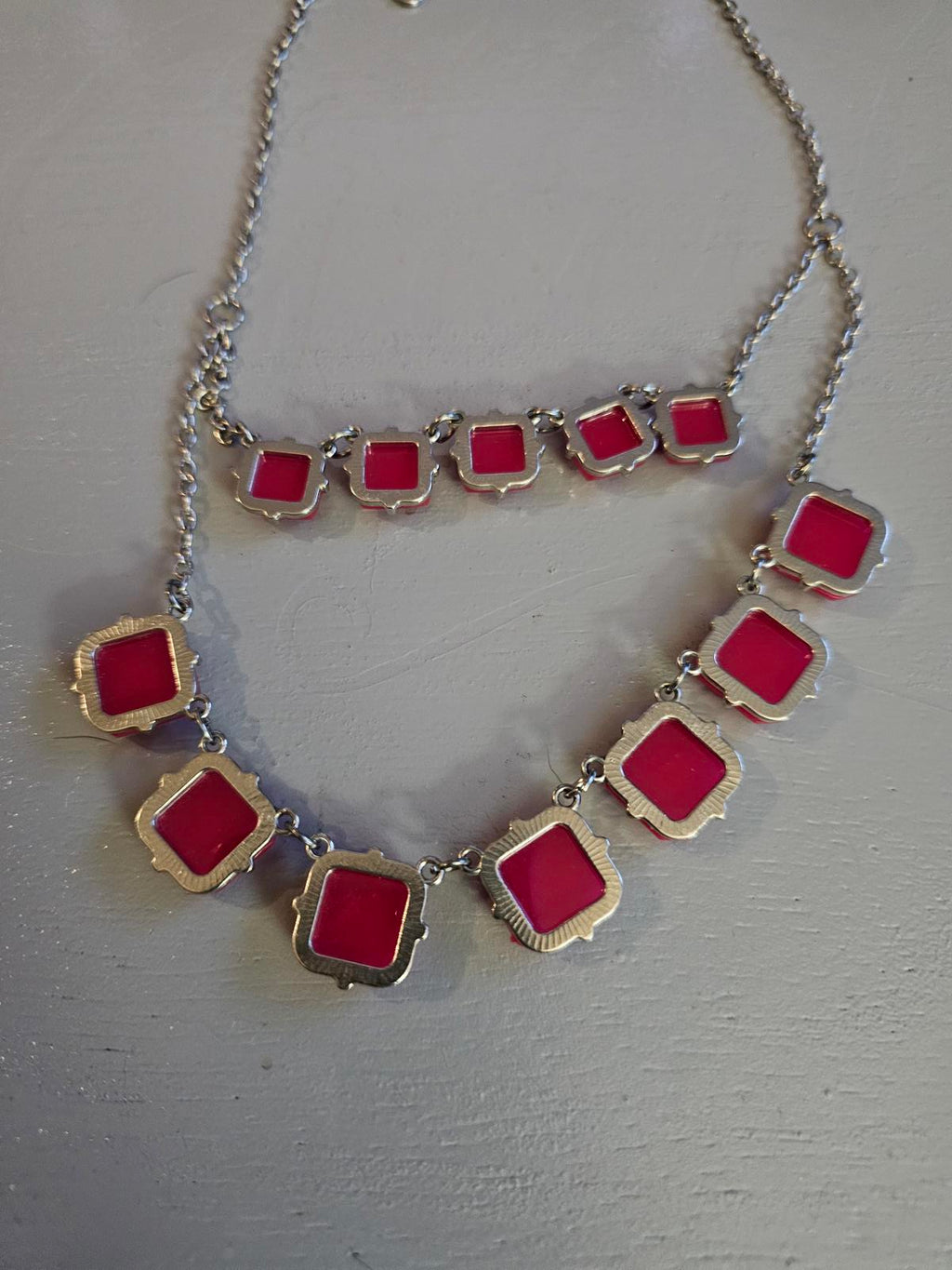 Bold Pink Native American Inspired Necklace Set
