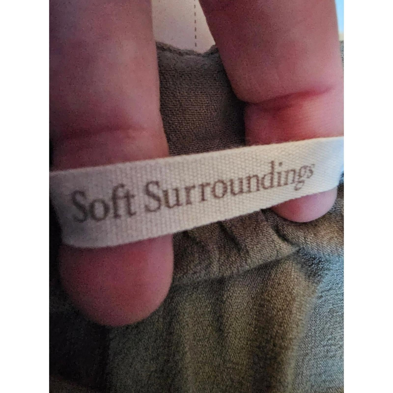 Soft Surroundings Olive Green Tank Top Women’s Small Sleeveless Blouse