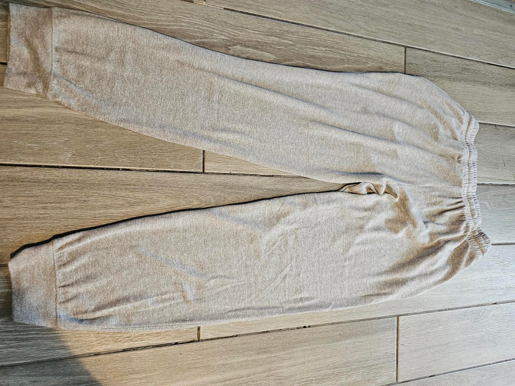 Soft Beige Jogger Sweatpants Size Large Super Cozy Lounge Pants
