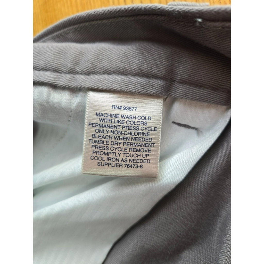 St Johns Bay Gray Dress Casual Pants 36x34 Easy Care Classic Fit