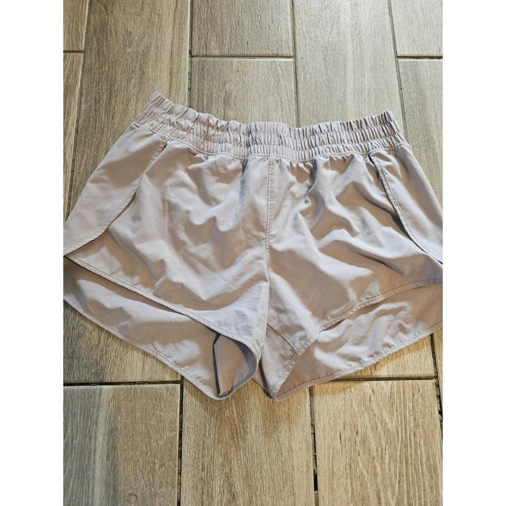 90 Degree by Reflex Gray Running Shorts Medium Elastic Waist Active