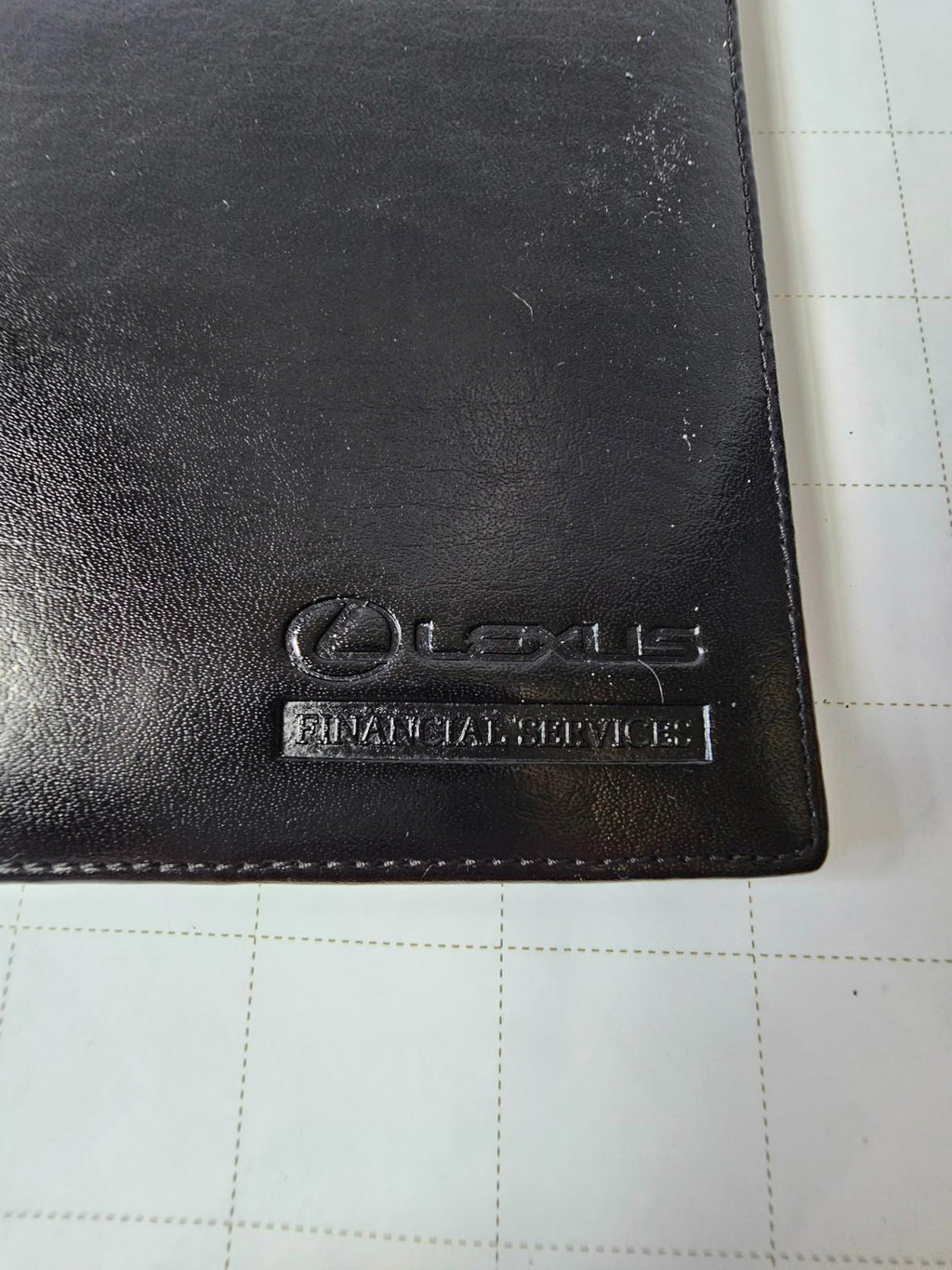 Lexus Financial Services Black Leather Men's Wallet - Luxury Meets Minimalism