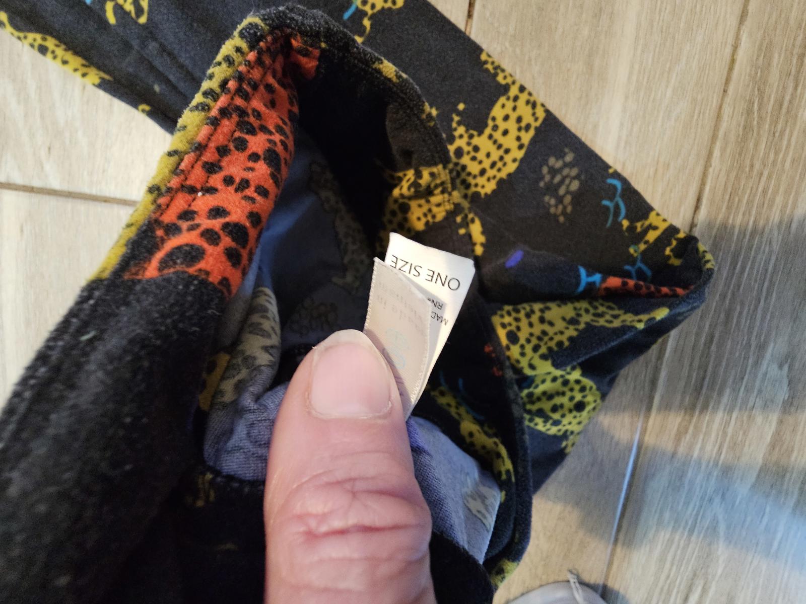 Lularoe OS Leggings Black Multicolor Cheetah Print Buttery Soft Safari