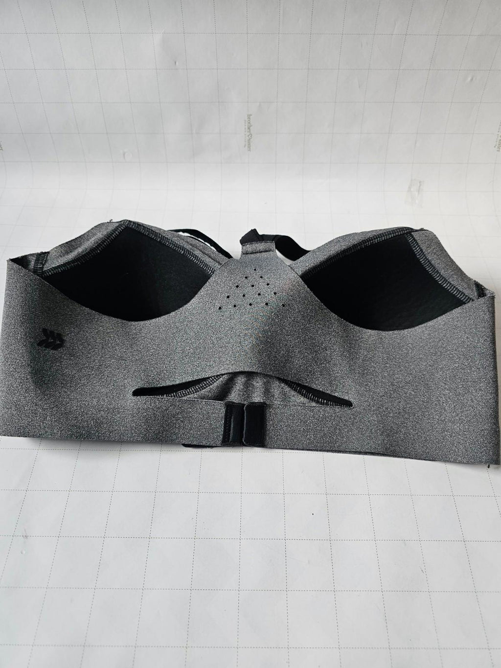 All In Motion Sports Bra S Gray Racerback Stretch Activewear