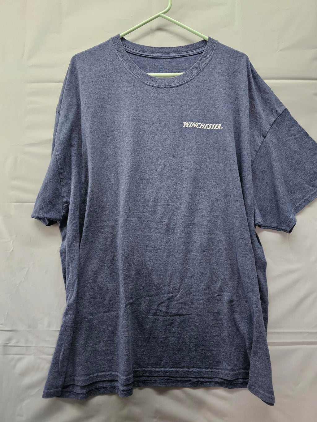 Winchester Western Graphic T-Shirt Cowboy & Horse Logo Navy Blue Size 2XL