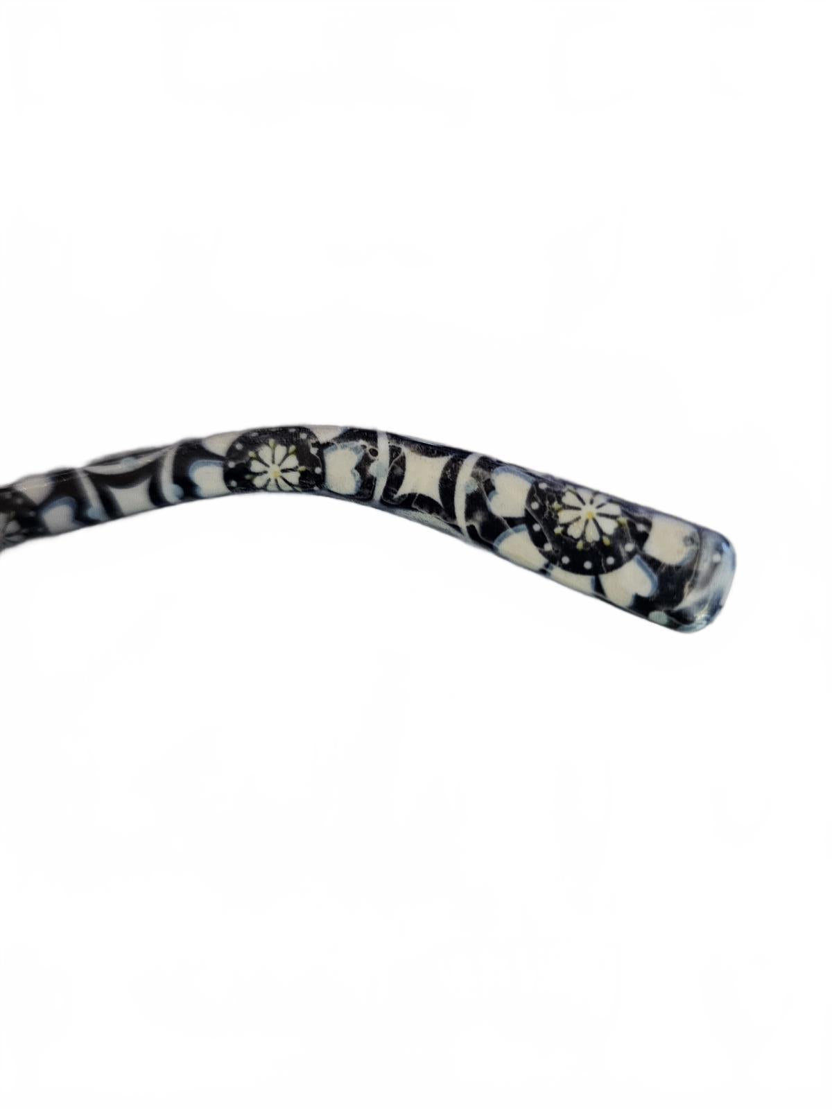 Blue Floral Reading Glasses Patterned Frame Lightweight Retro Style