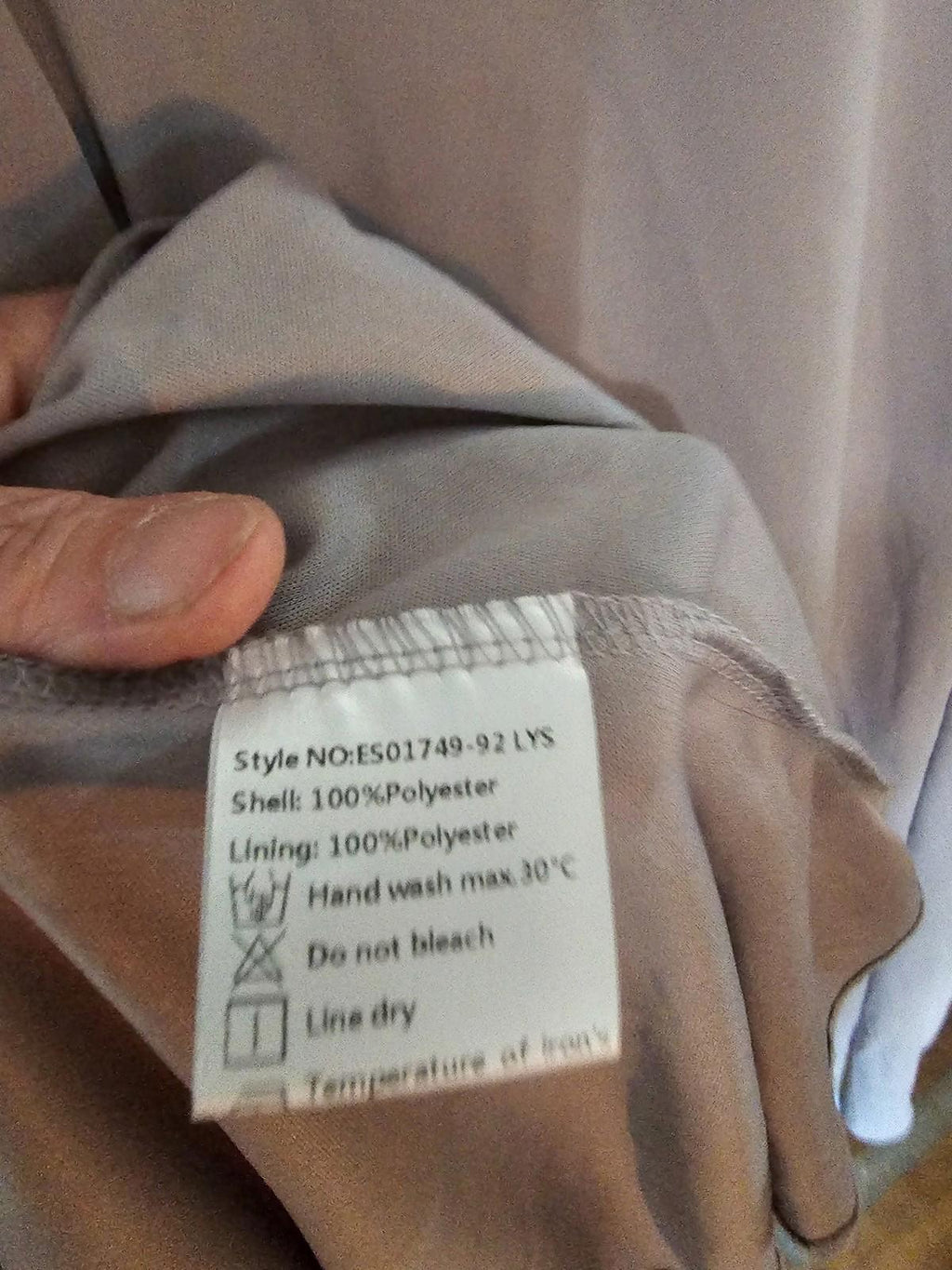 Ever Pretty Gray Chiffon Bridesmaid Dress 2XL US16 VNeck Ruffle Hem