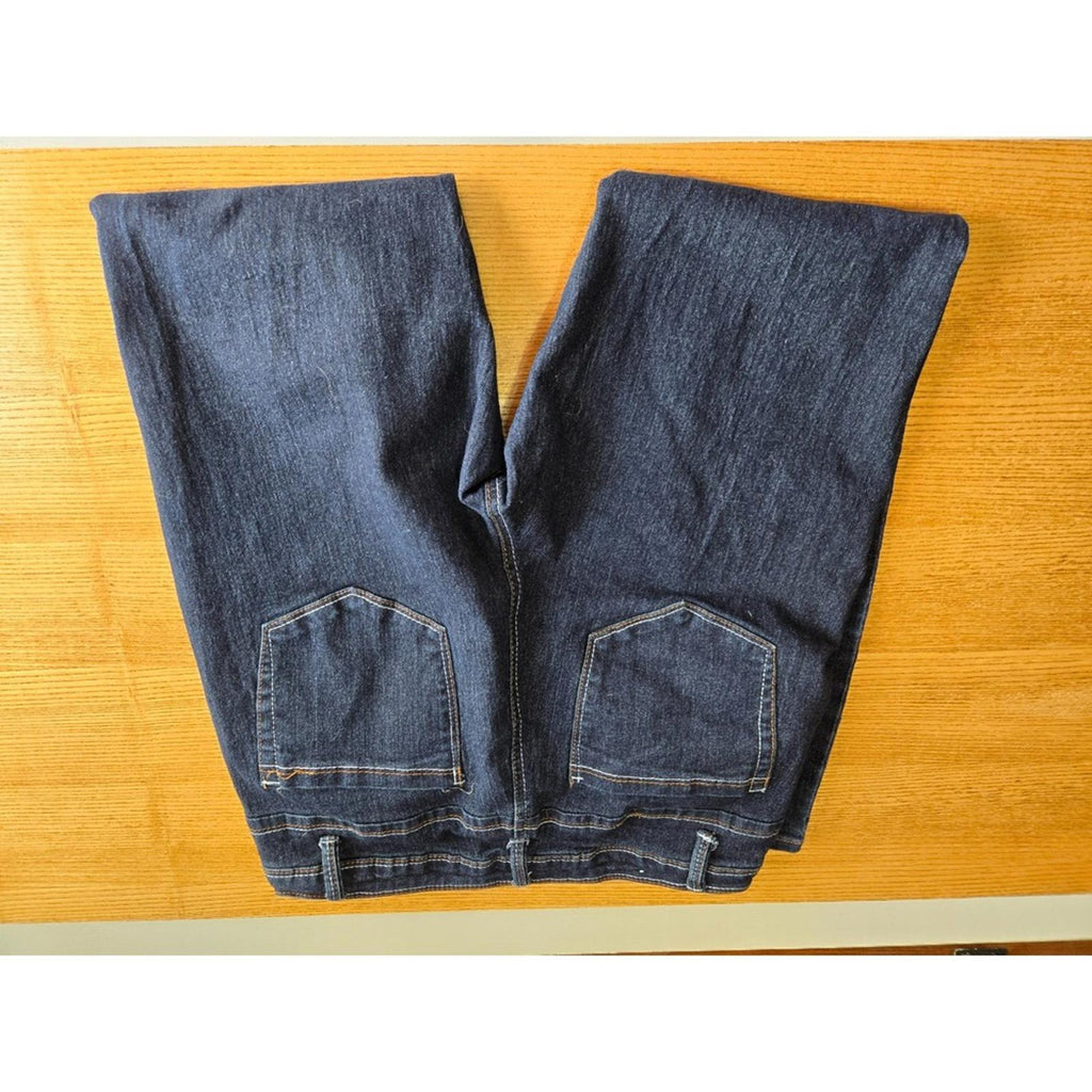 Hybrid Company Dark Wash Bootcut Jeans Size 14 Stretch Mid Rise