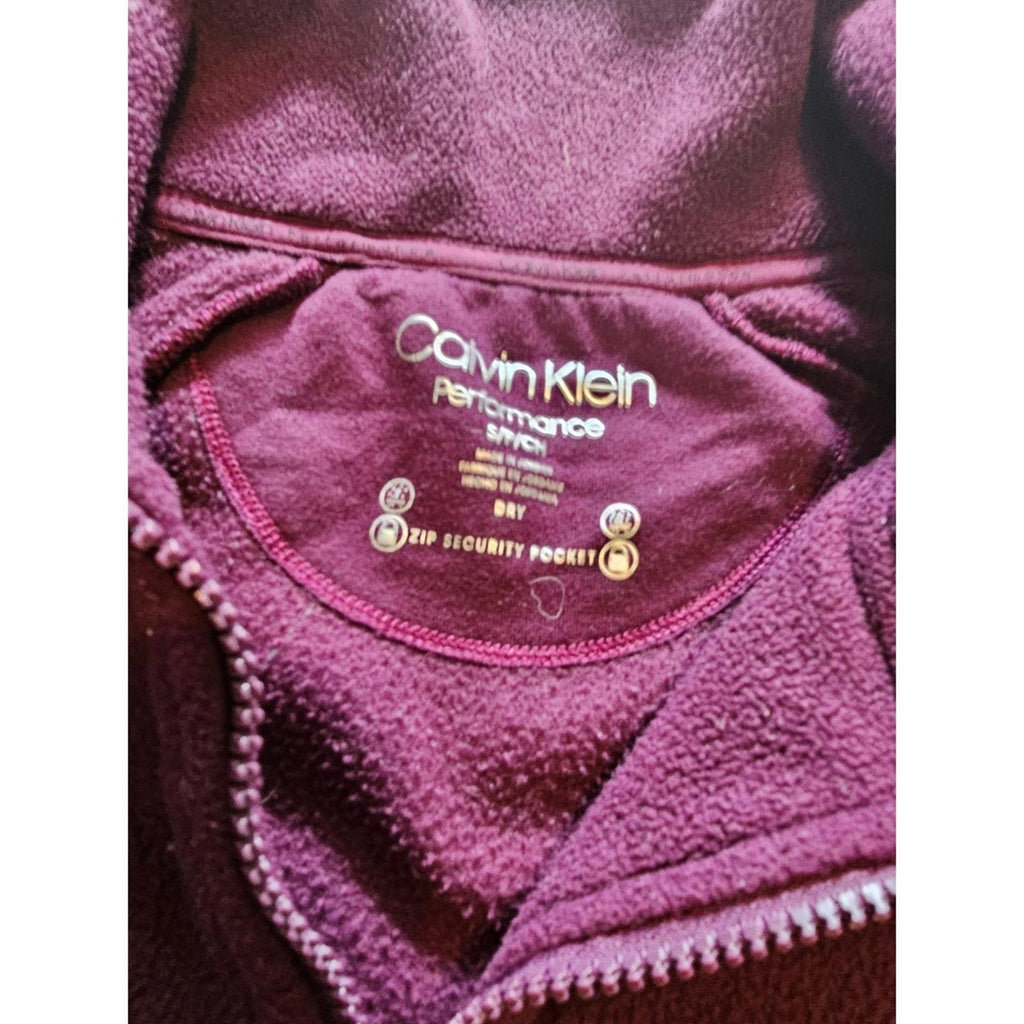 Calvin Klein Performance Purple Full Zip Fleece Jacket Women's Small