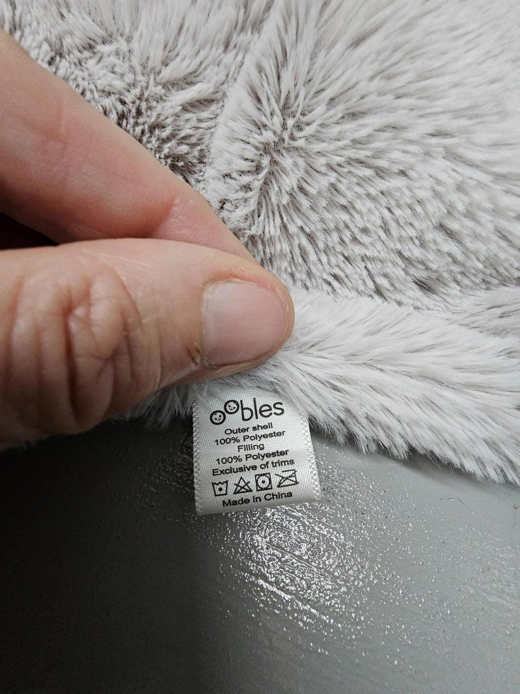 Plush Puppy Dog Rattle Lovey 14"x14" Cream Gray Security Blanket 2017 Kellytoy