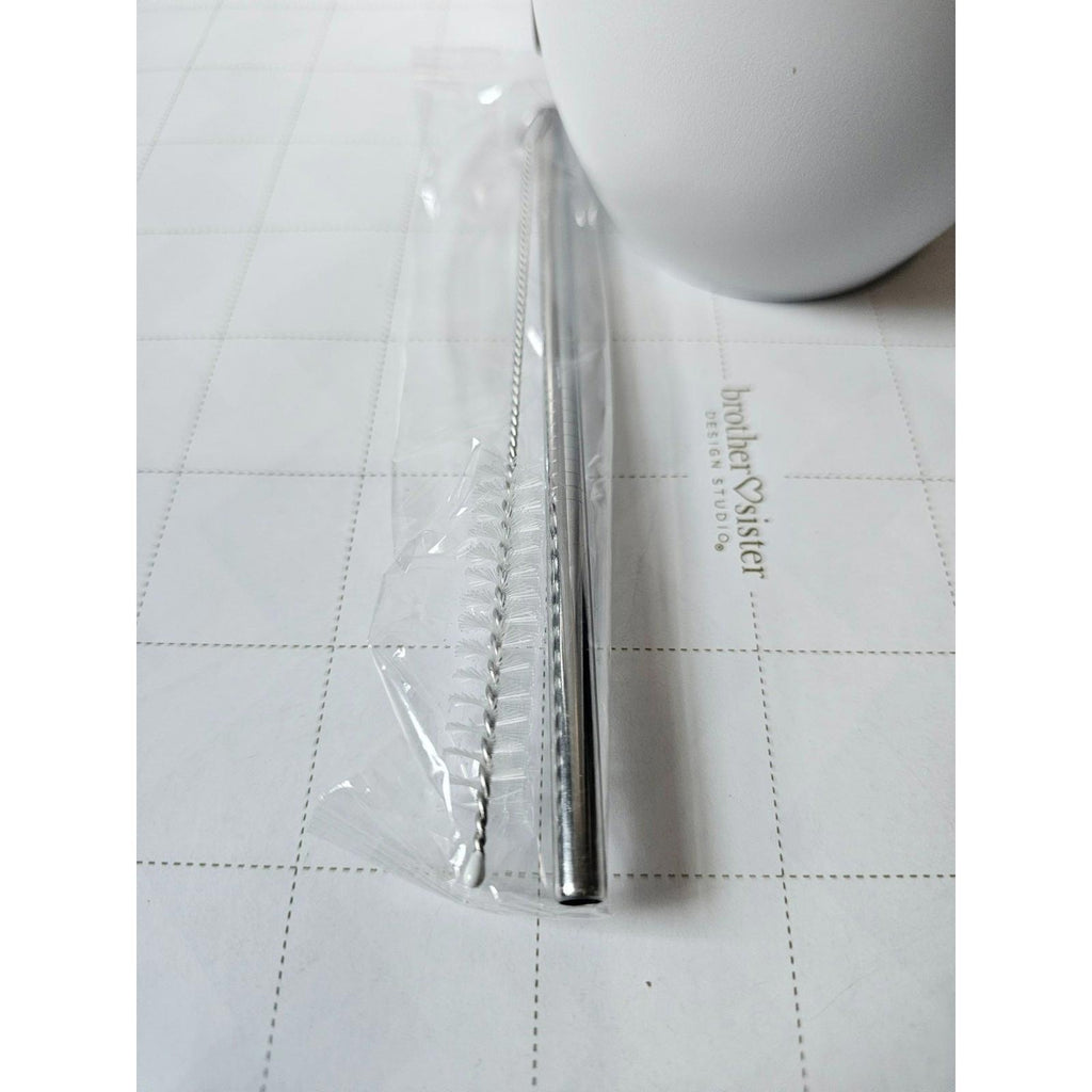 12oz Stainless Steel Insulated Wine Tumbler with Lid White Coating NEW