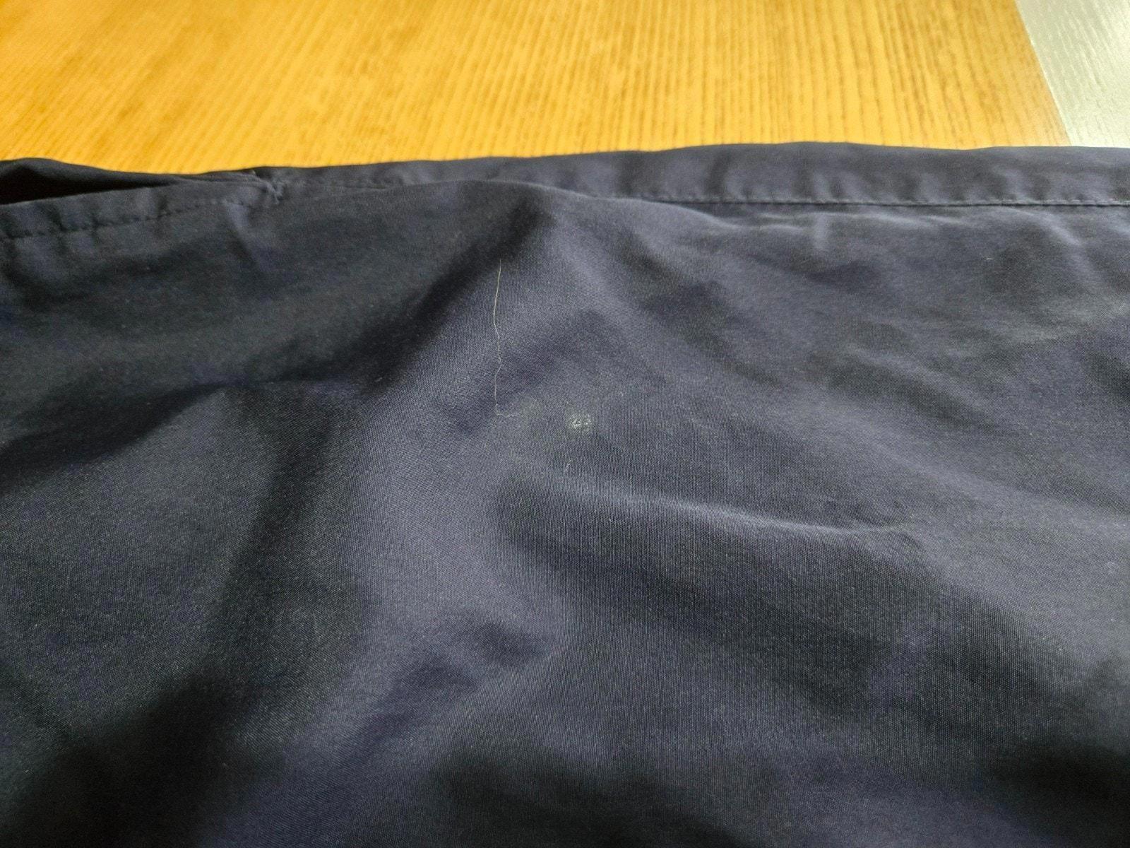 Jerzees Navy Activewear Pants Medium Lined Zip Ankle Pockets See Flaw