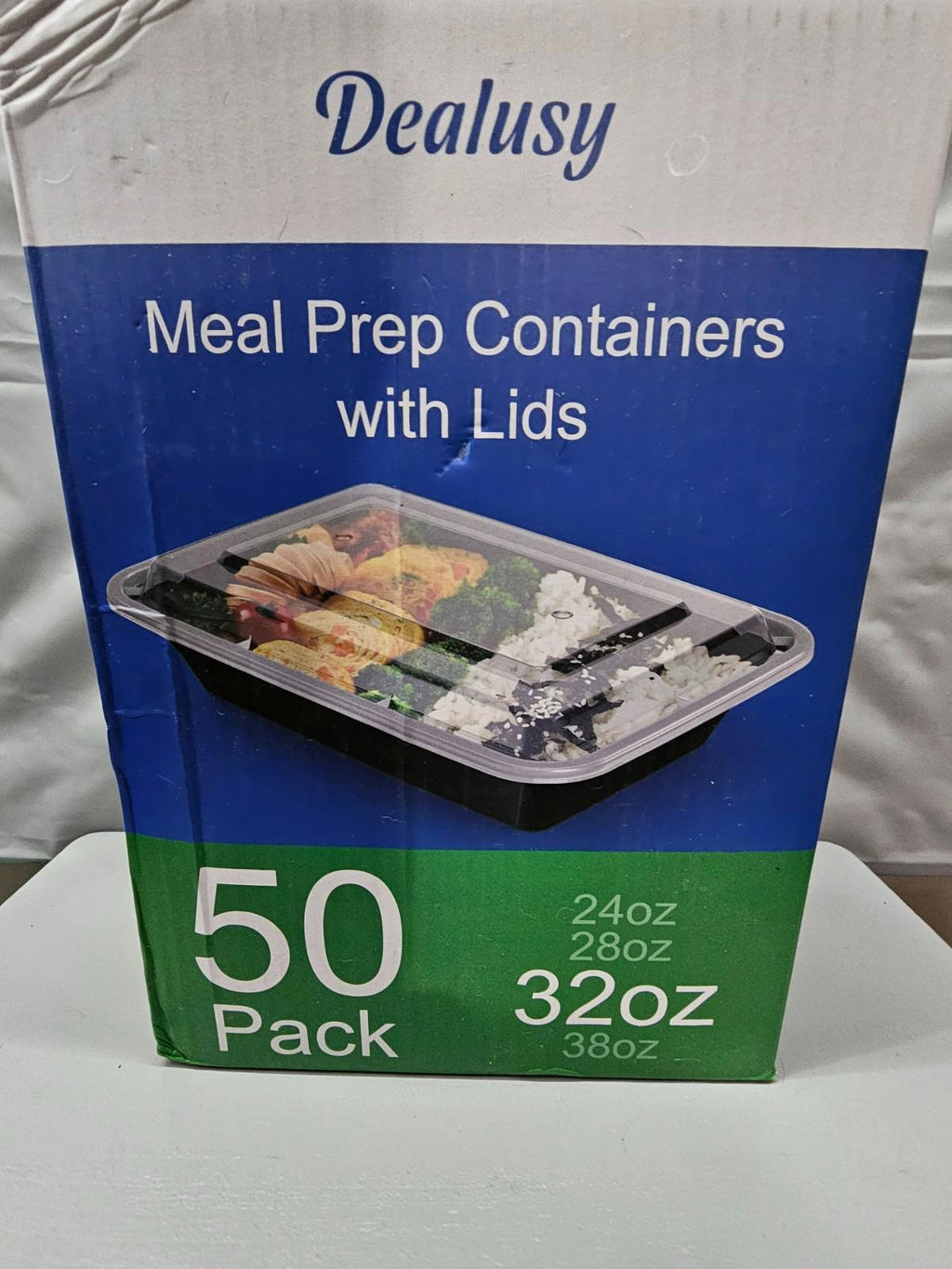 Dealusy 50-Pack Meal Prep Containers with Lids – 32 oz BPA-Free