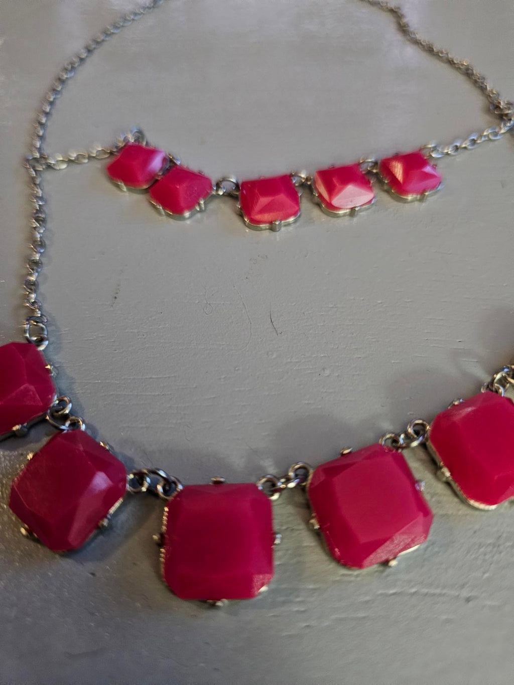 Bold Pink Native American Inspired Necklace Set