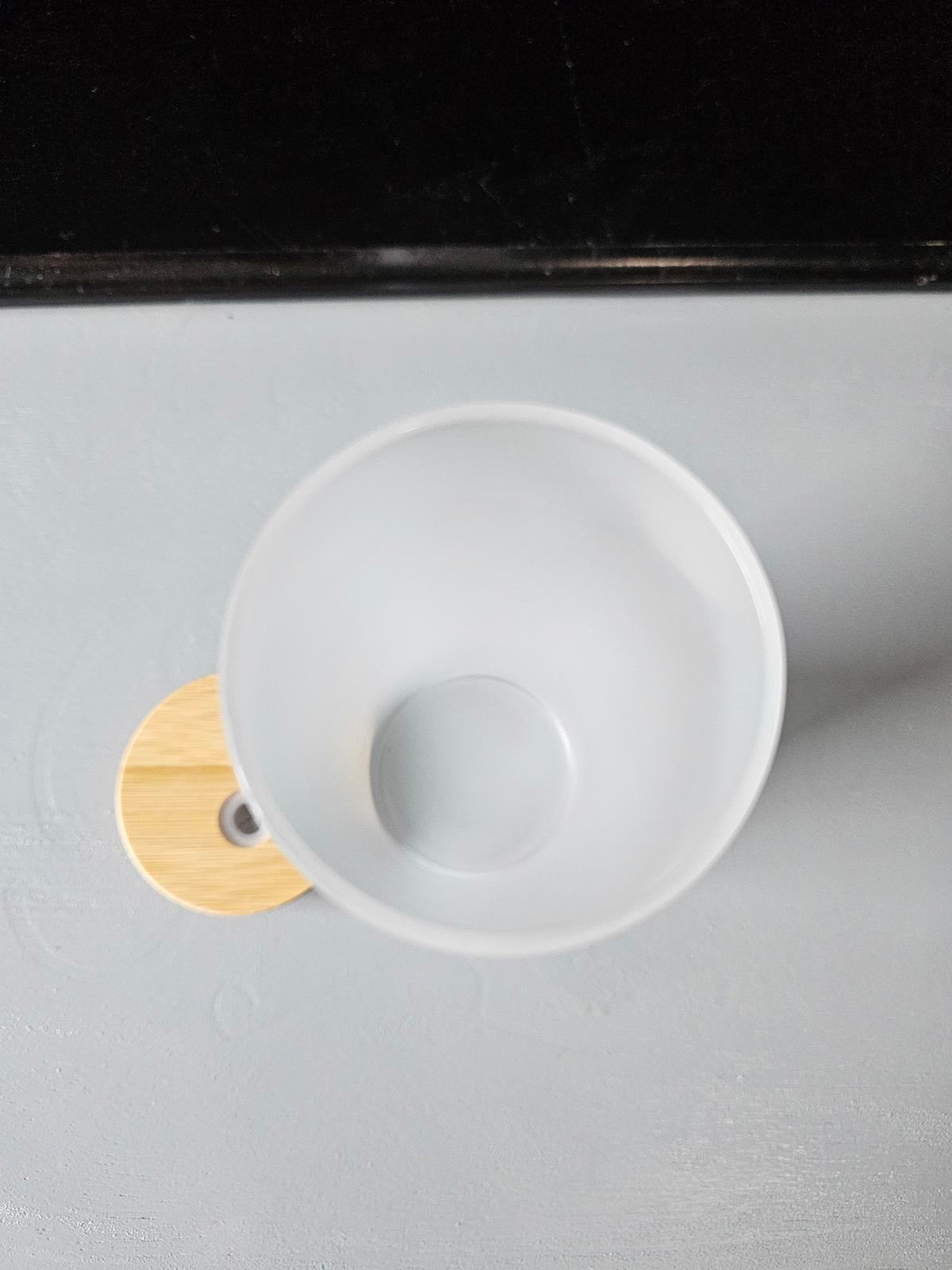 17oz Frosted Glass Can with Bamboo Lid – Sublimation Blank