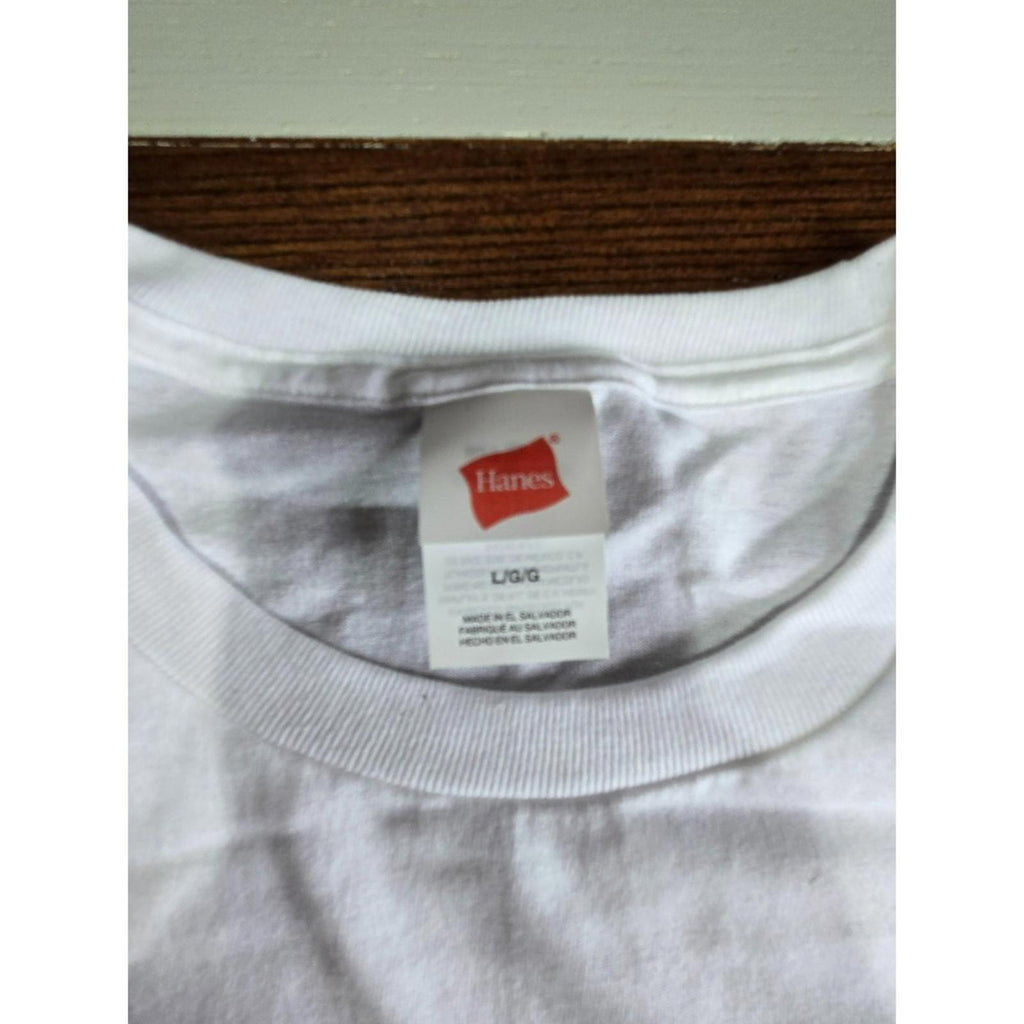 Hanes White TShirt Small S/P/CH Unisex Cotton Crew Neck Tee New