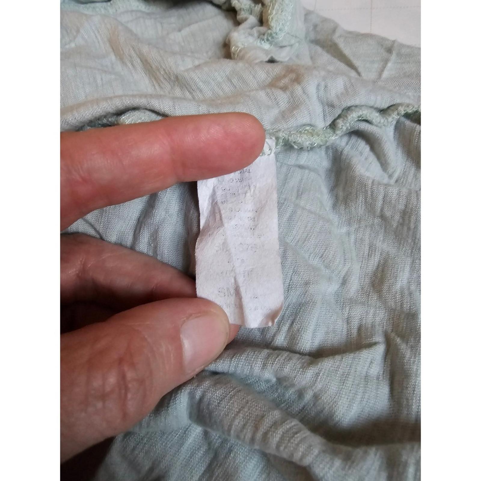 Elan Mint Green Ruffle Sleeve Top Women's Small