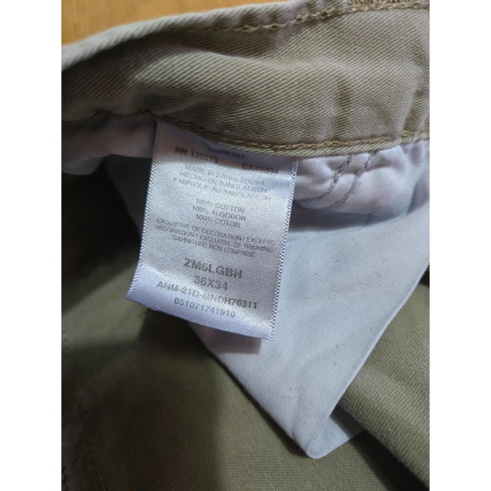 Wrangler Authentics Gray Cargo Pants 36x32 Utility Workwear Distressed