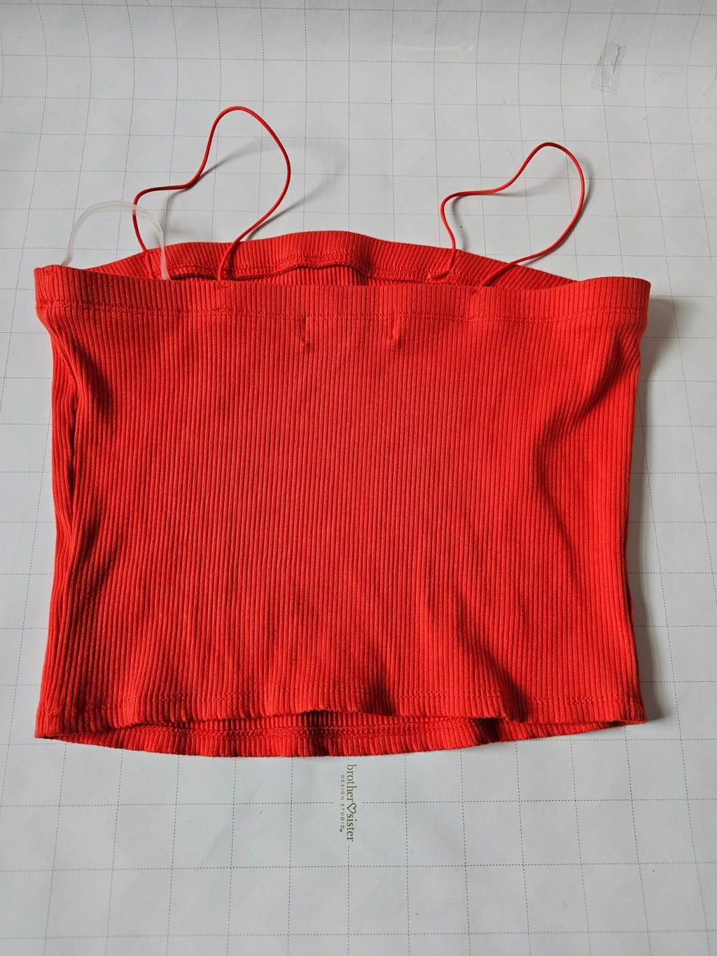 MOD On Trend Women’s Red Ribbed Cami Tank Top Size M