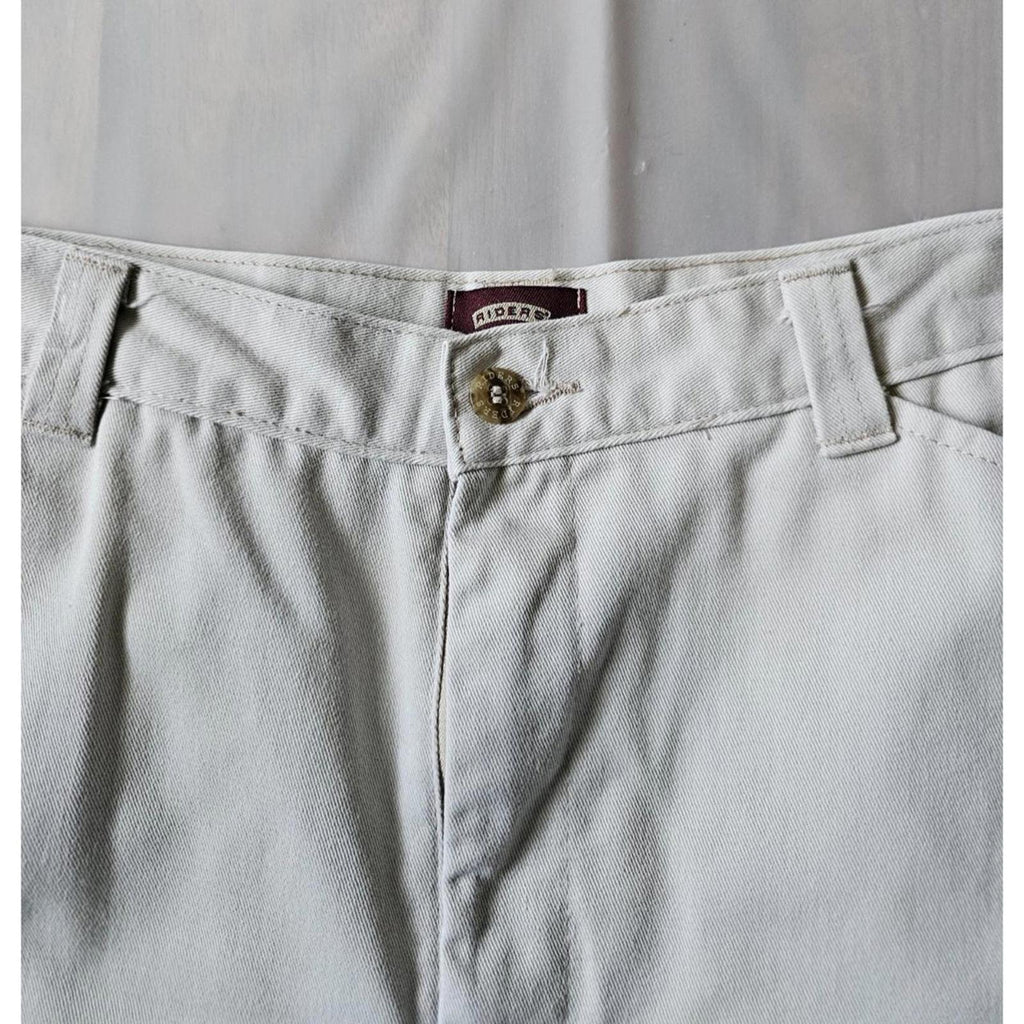 Riders Tan Khaki Pants Size 12M Straight Leg Stretch Comfort Fit