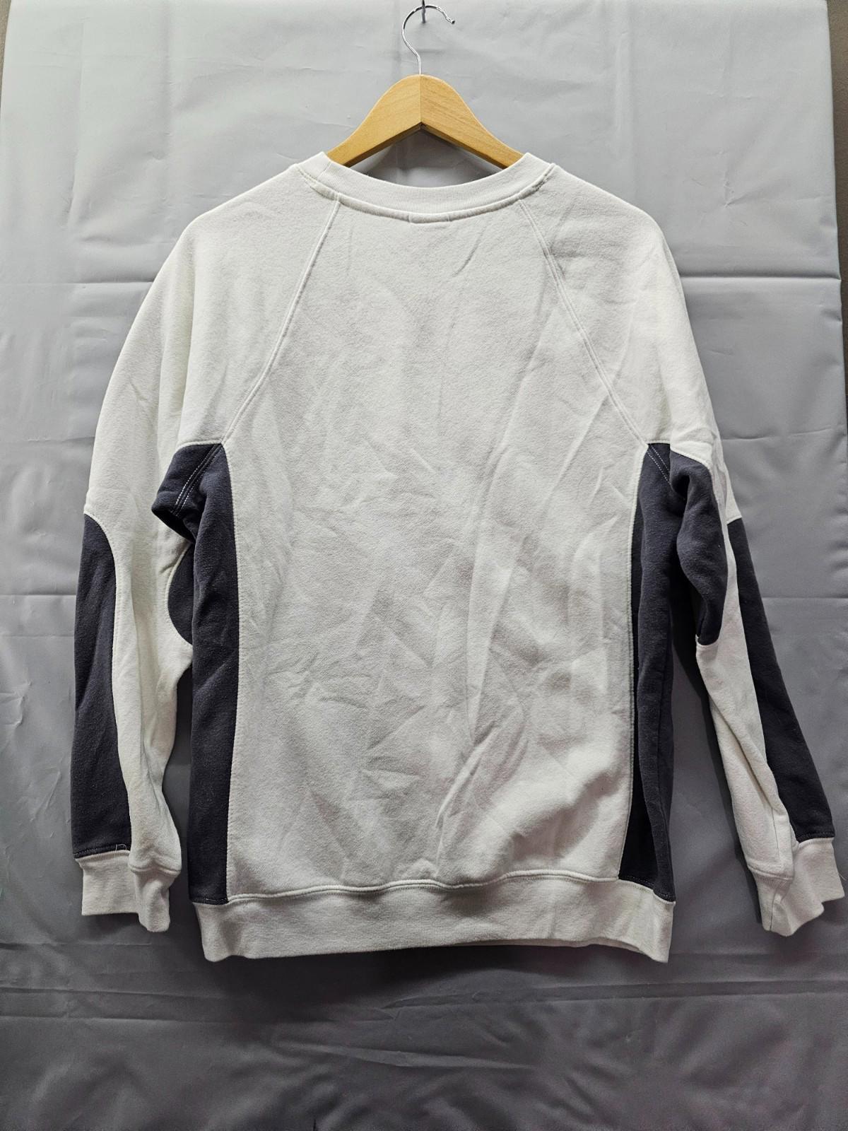 NASCAR Daytona 500 Sweatshirt White Gray Colorblock Crewneck Size Medium