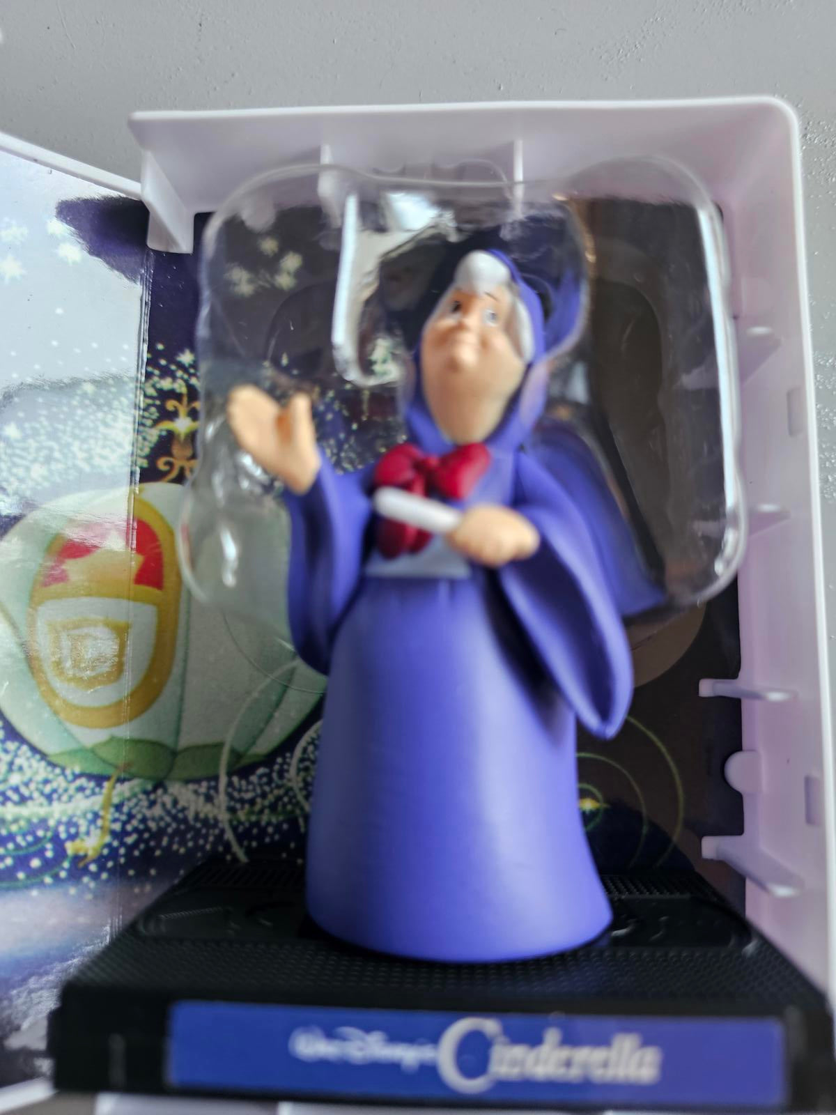 Disney Cinderella Fairy Godmother 6” Figurine 2005 VHS Edition Stand Base