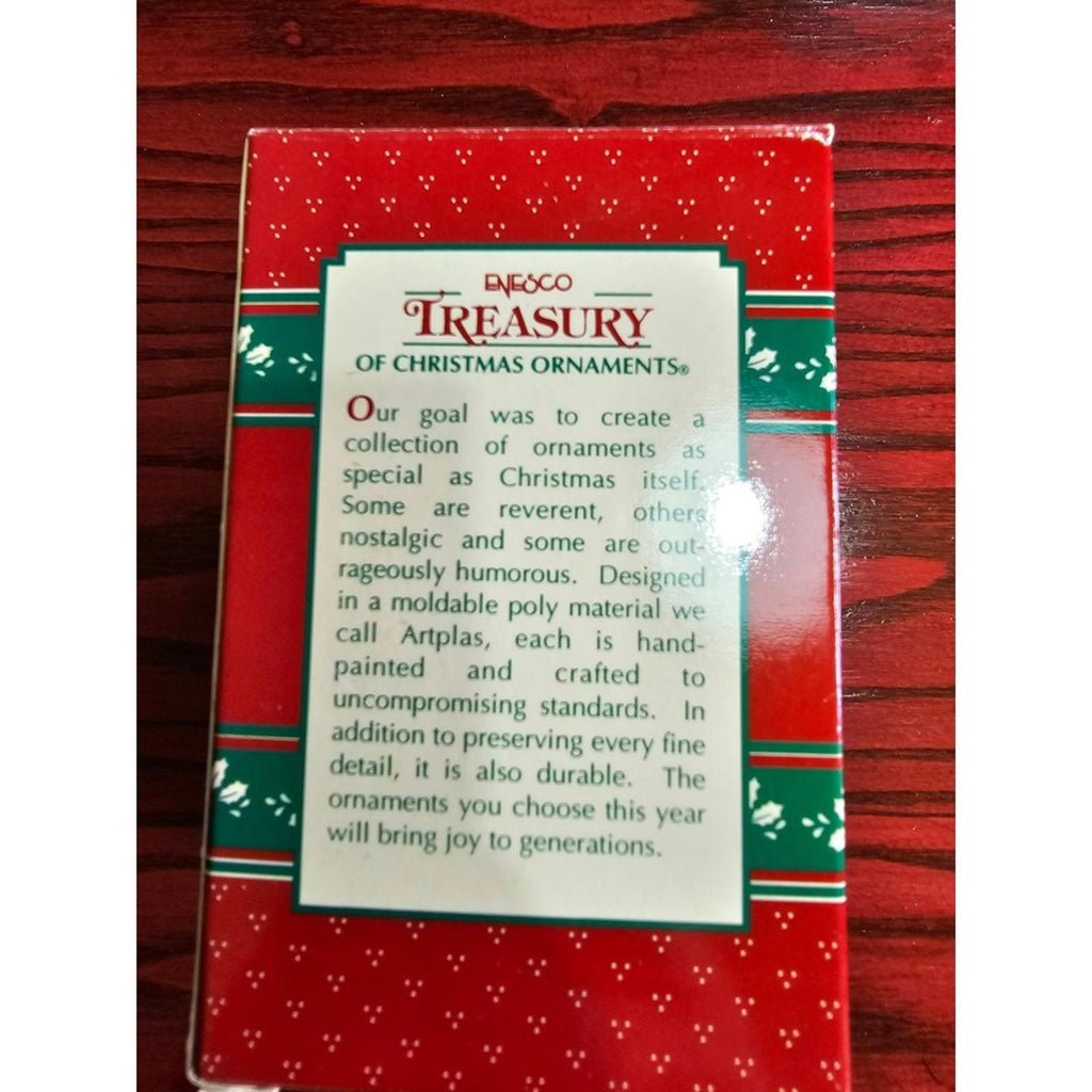 1995 Enesco Ho Ho Hole In One Golfing Santa Ornament Treasury Collection